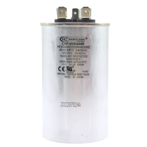 45+5 uf MFD 370/440 Volt Dual Run Round Capacitor