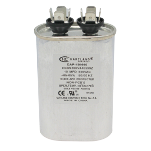 10 MFD Capacitor 370 or 440 VAC Oval Run Capacitor