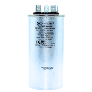 35+5 MFD 370V/440V Dual Run Round AC Capacitor