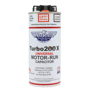 Turbo 200X Universal Motor Run Capacitor - Replaces 5 to 97.5 MFD