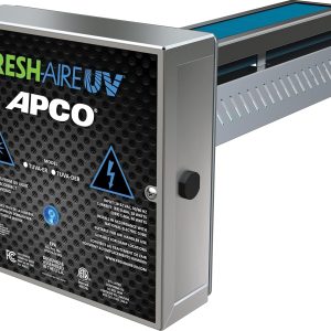 APCO Carbon Cell Matrix HVAC UV Air Purifier with Power Cord, Includes 1-Year UVC Lamp (18-32 VAC Series) # TUV-APCO-ER