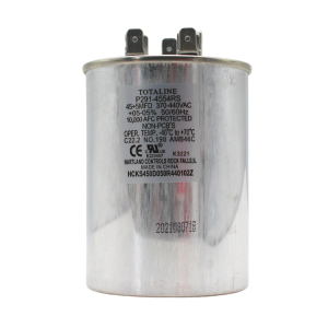 Totaline by Carrier 45+5 MFD 370V or 440V Dual Run Round A/C Capacitor